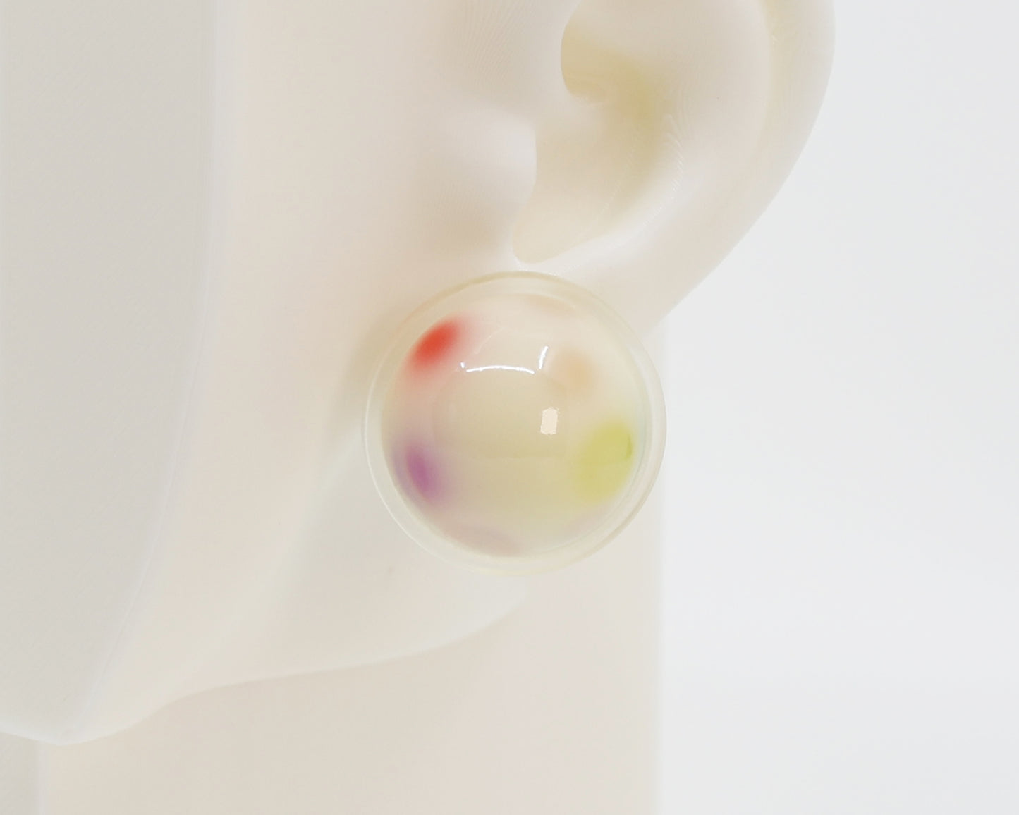 Asymmetrical Resin Earrings #A020