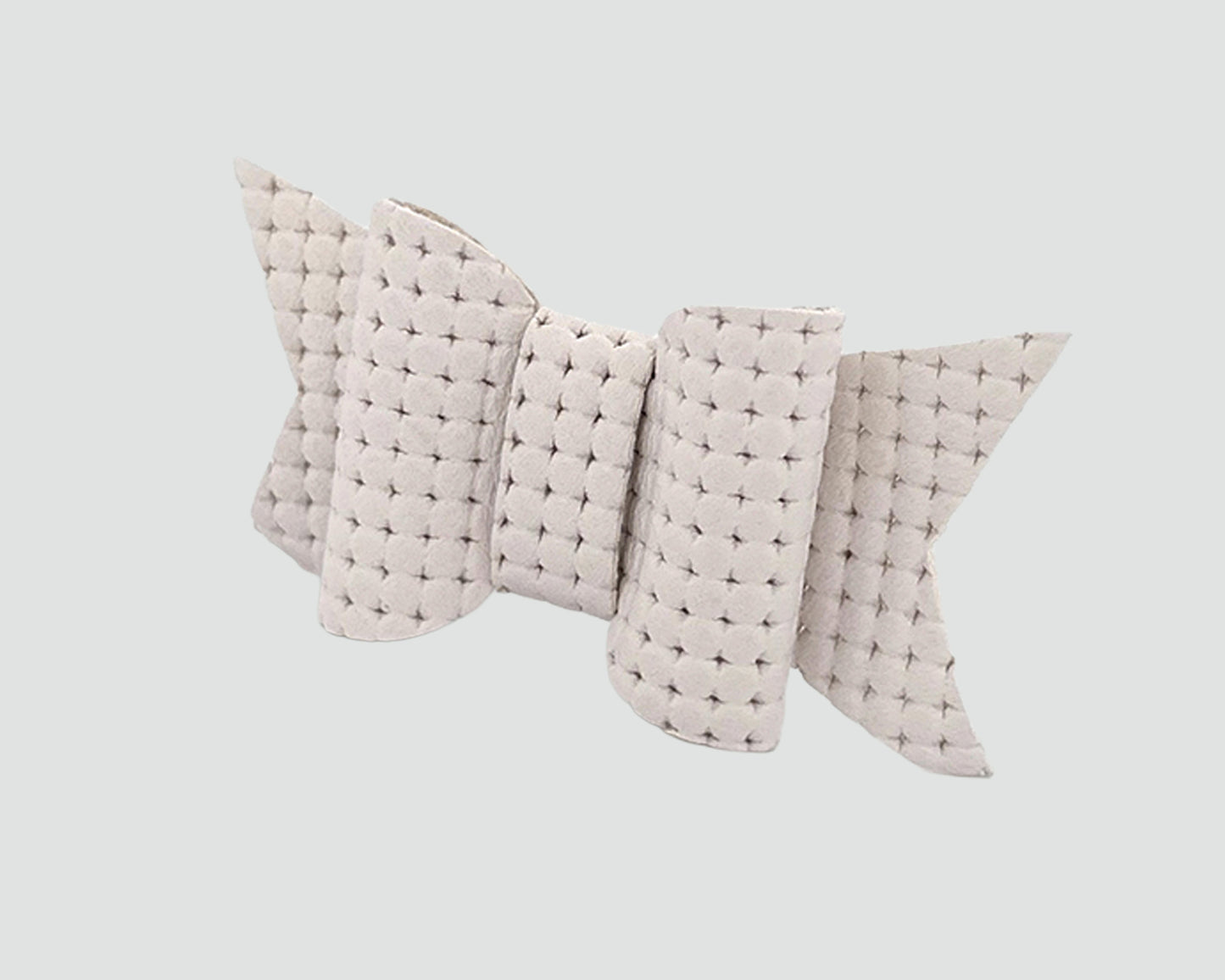 Mini Italian Leather Hair Bow #002