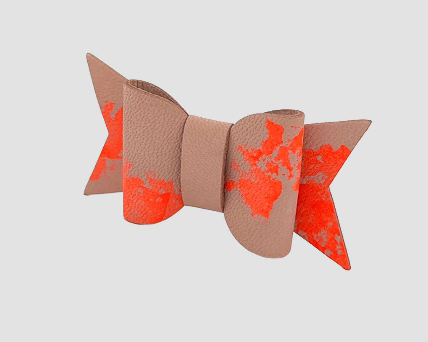 Mini Italian Leather Hair Bow #014