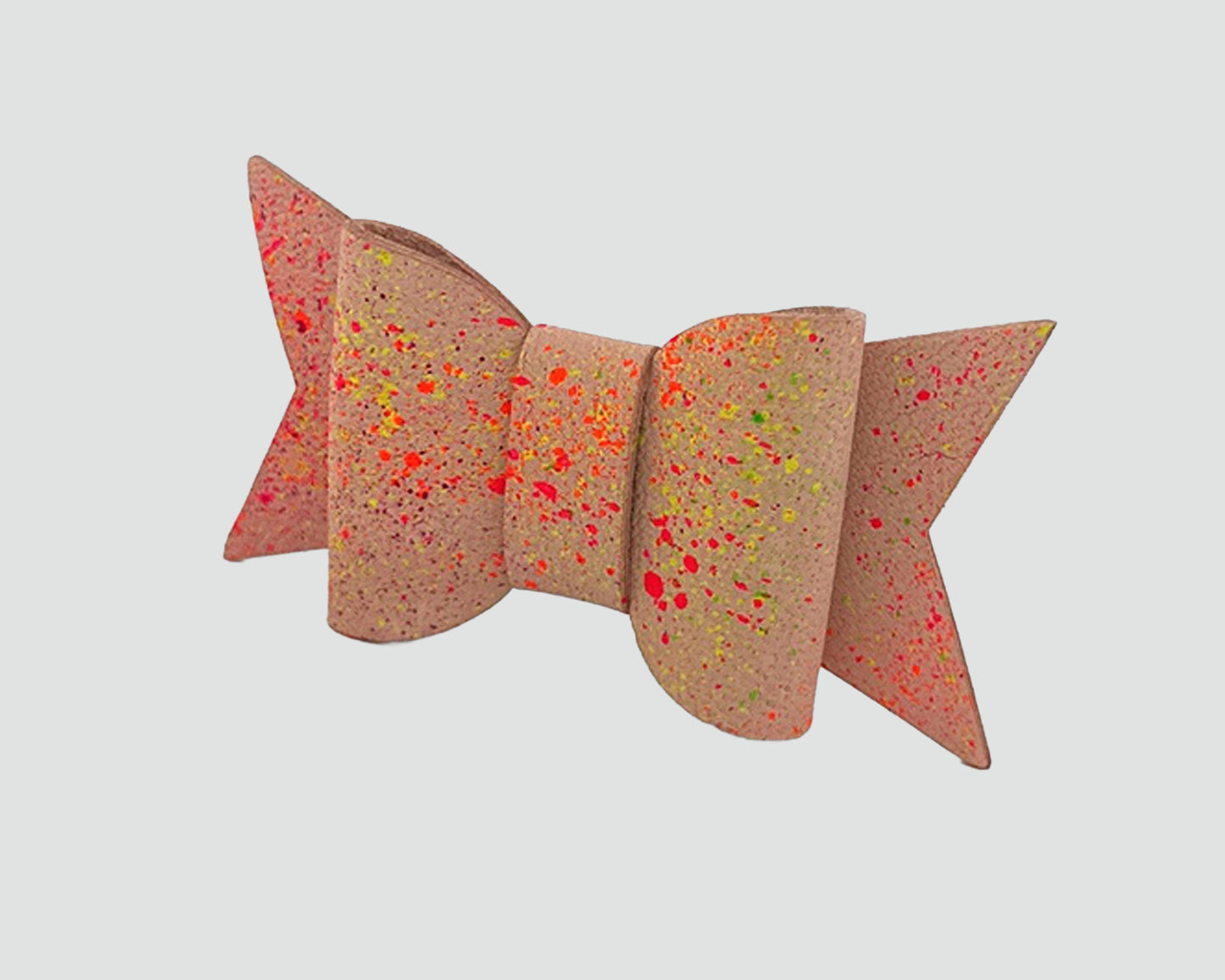 Mini Italian Leather Hair Bow #016