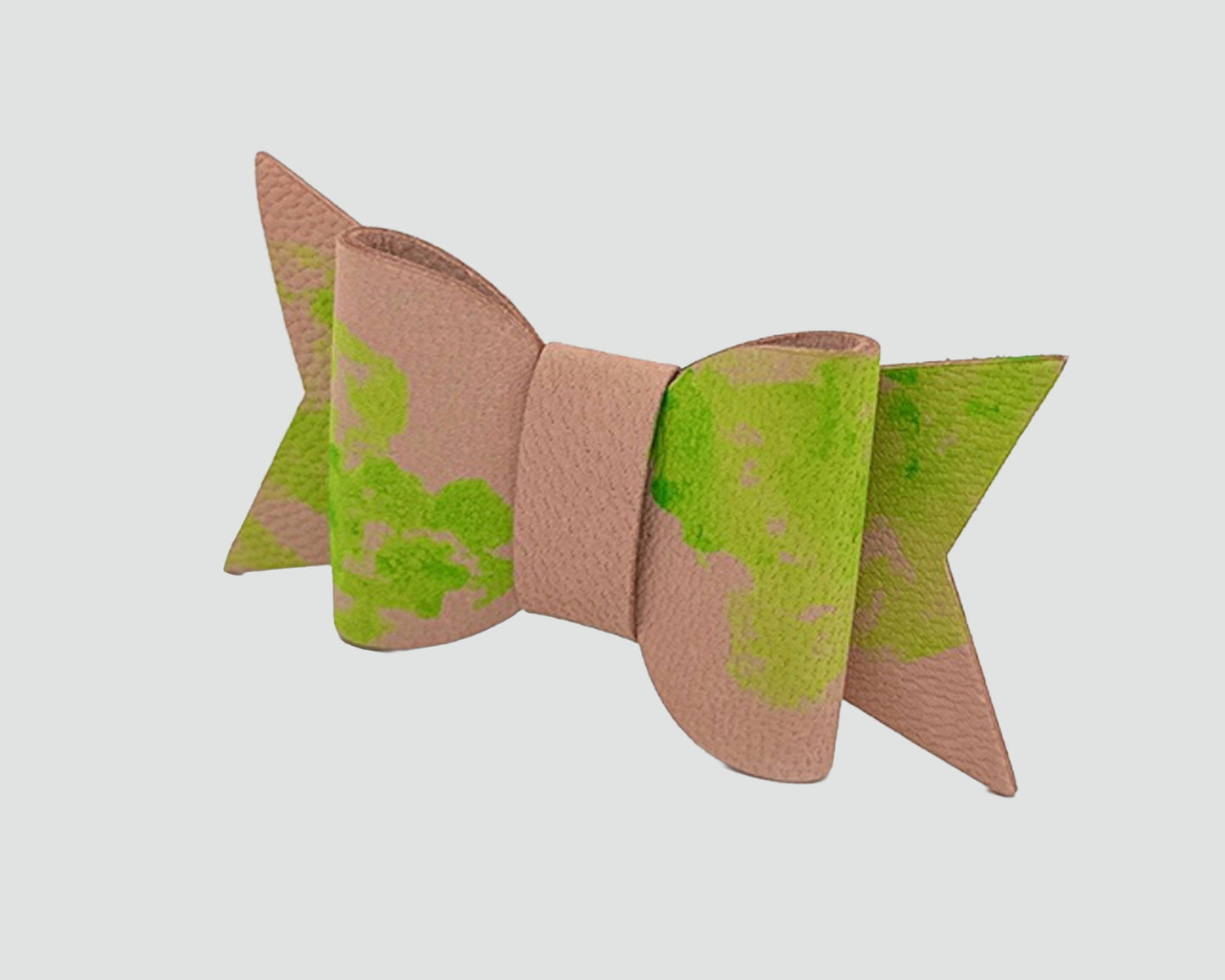 Mini Italian Leather Hair Bow #018