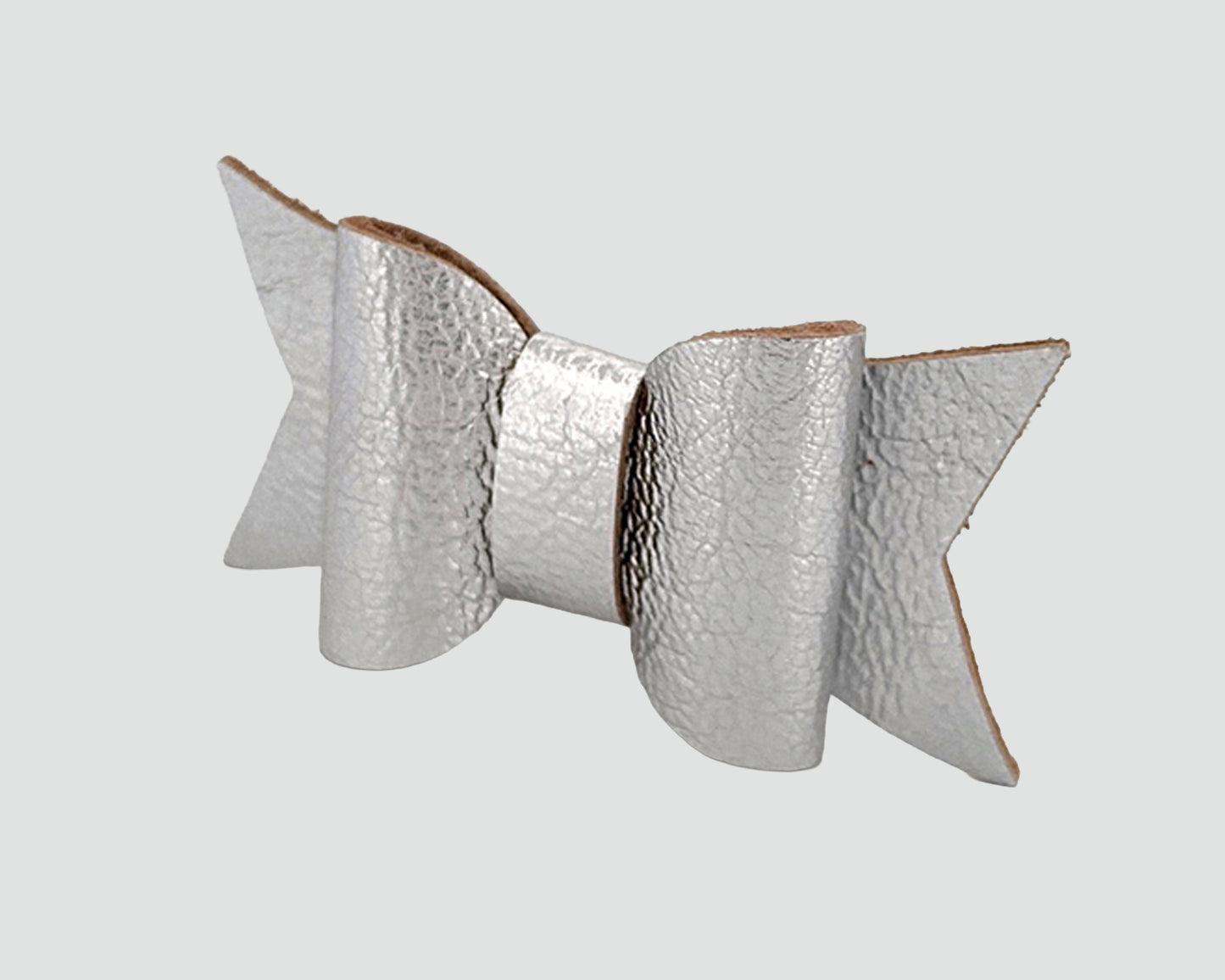 Mini Italian Leather Hair Bow #025