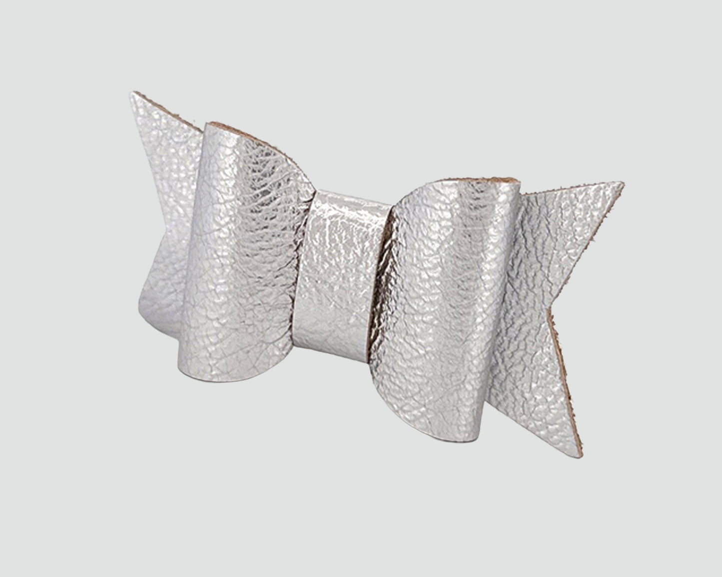 Mini Italian Leather hair Bow #028