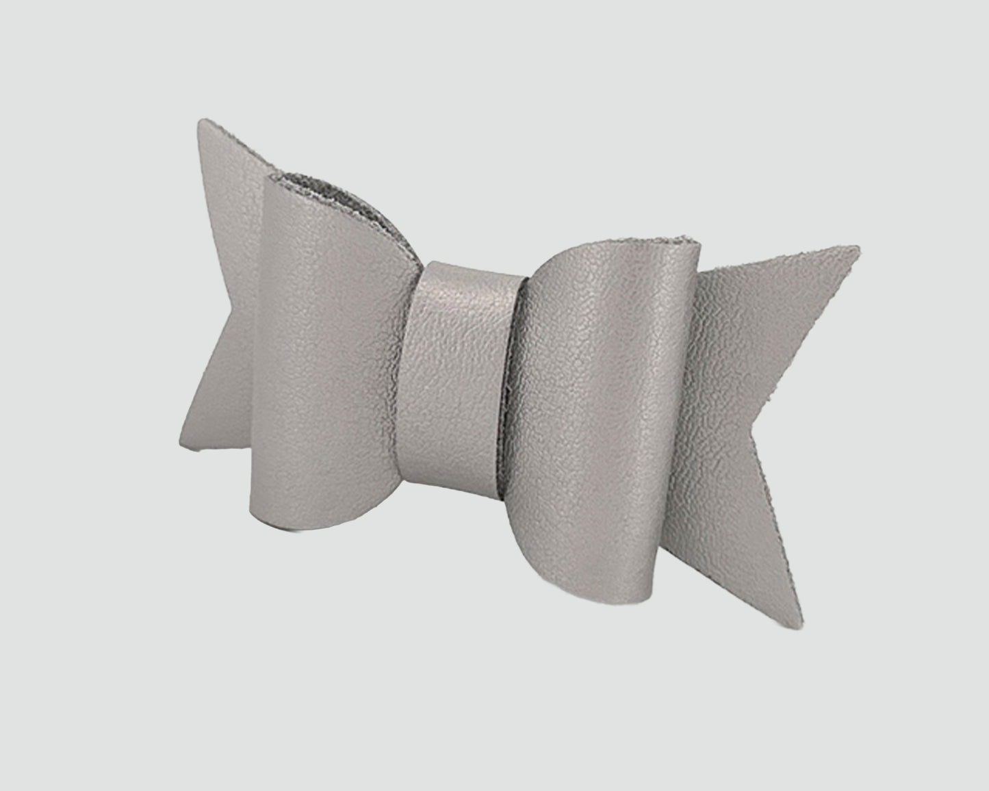 Mini Italian Leather Hair Bow #030