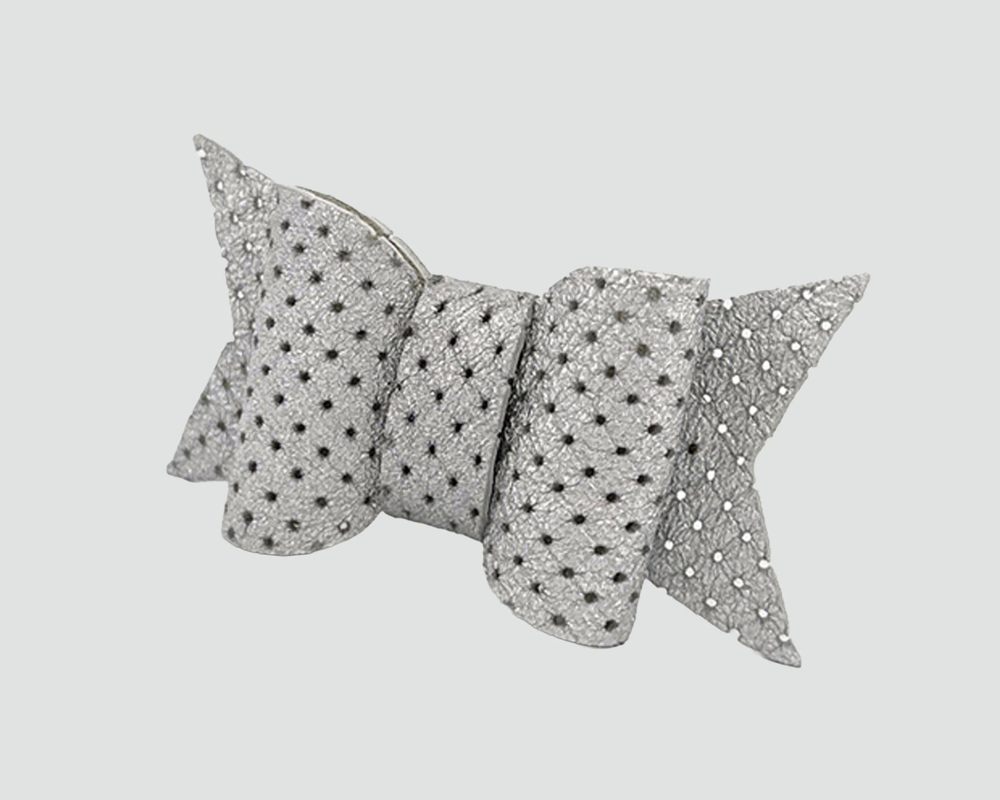 Mini Italian Leather Hair Bow #032