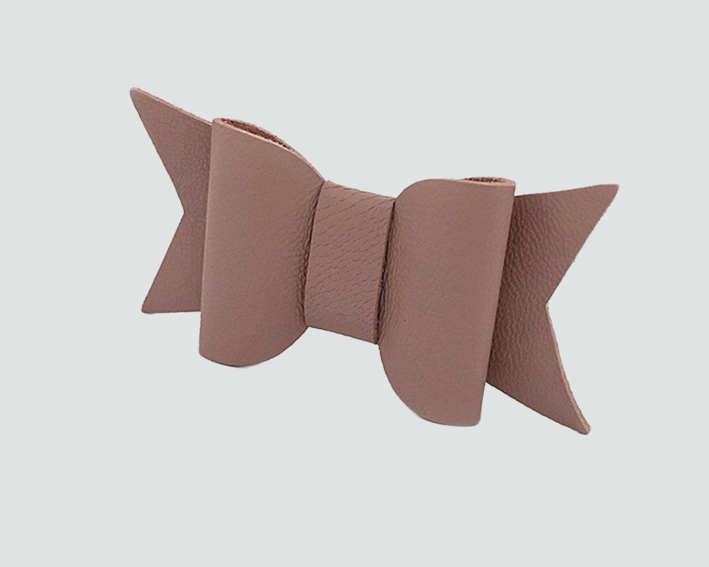 Mini Italian Leather Hair Bow #043