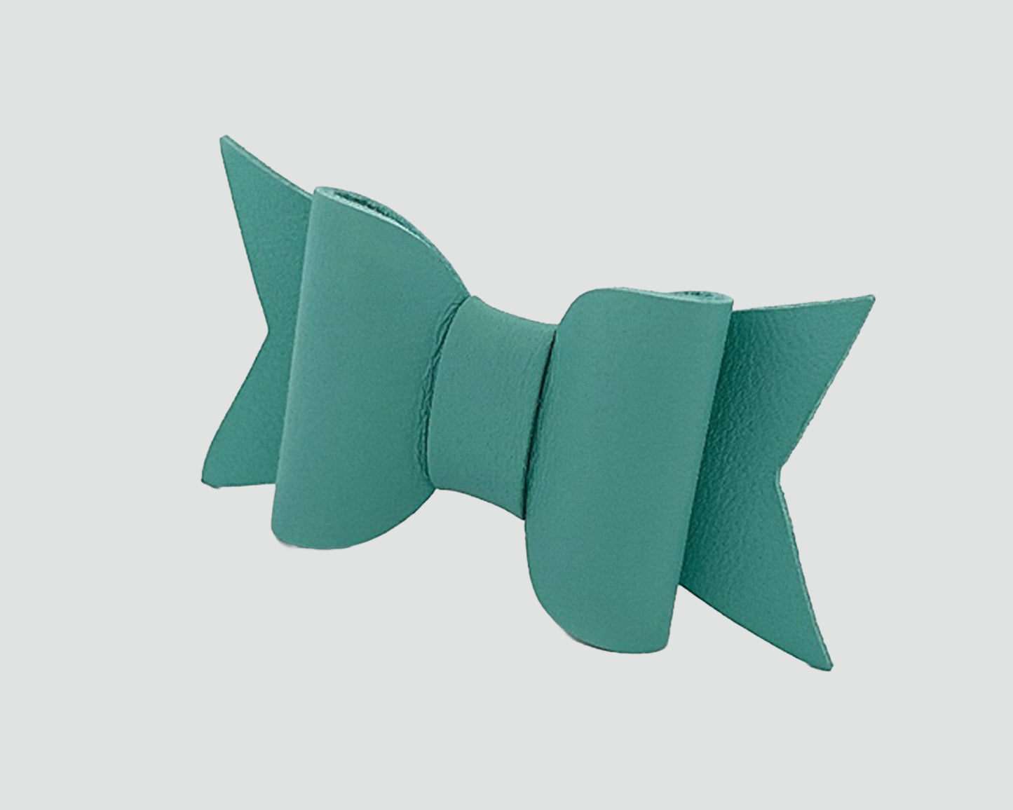 Mini Italian Leather Hair Bow #050