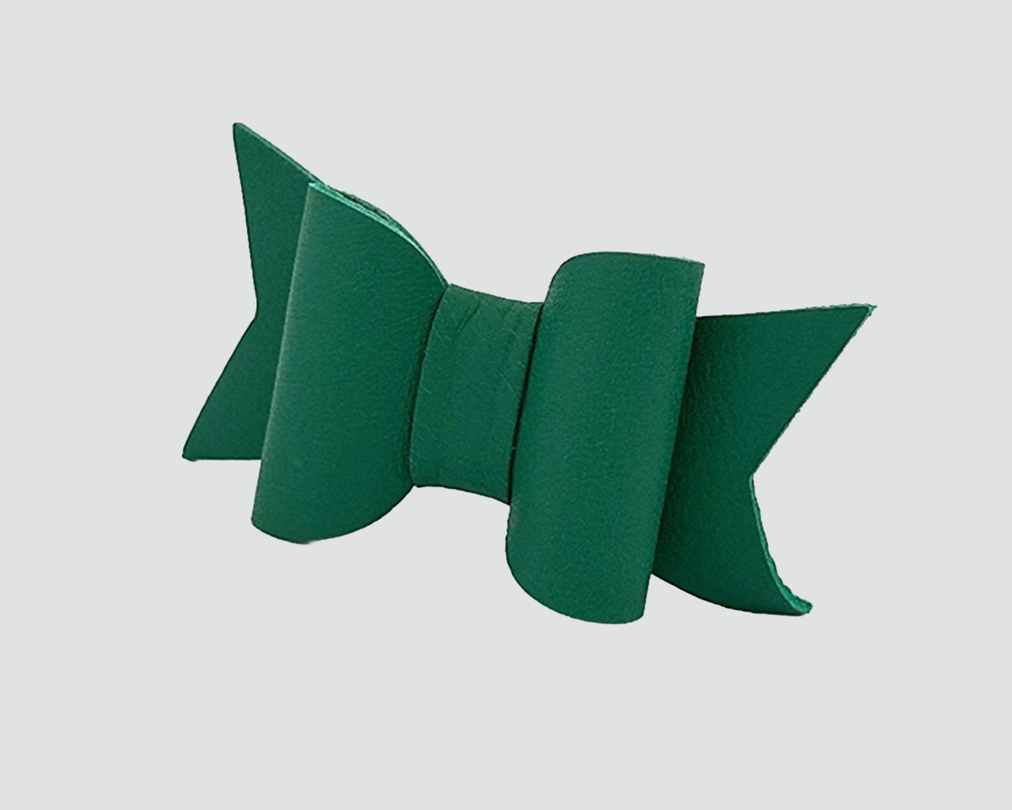 Mini Italian Leather Hair Bow #052