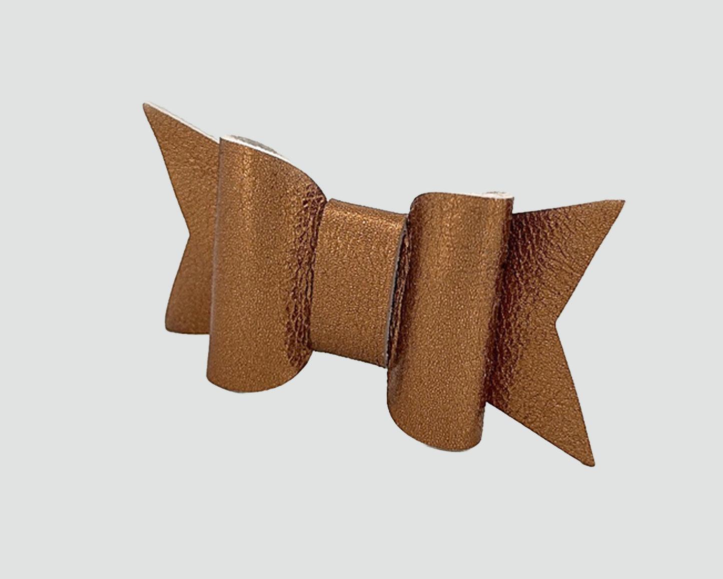 Mini Italian Leather Hair Bow #062