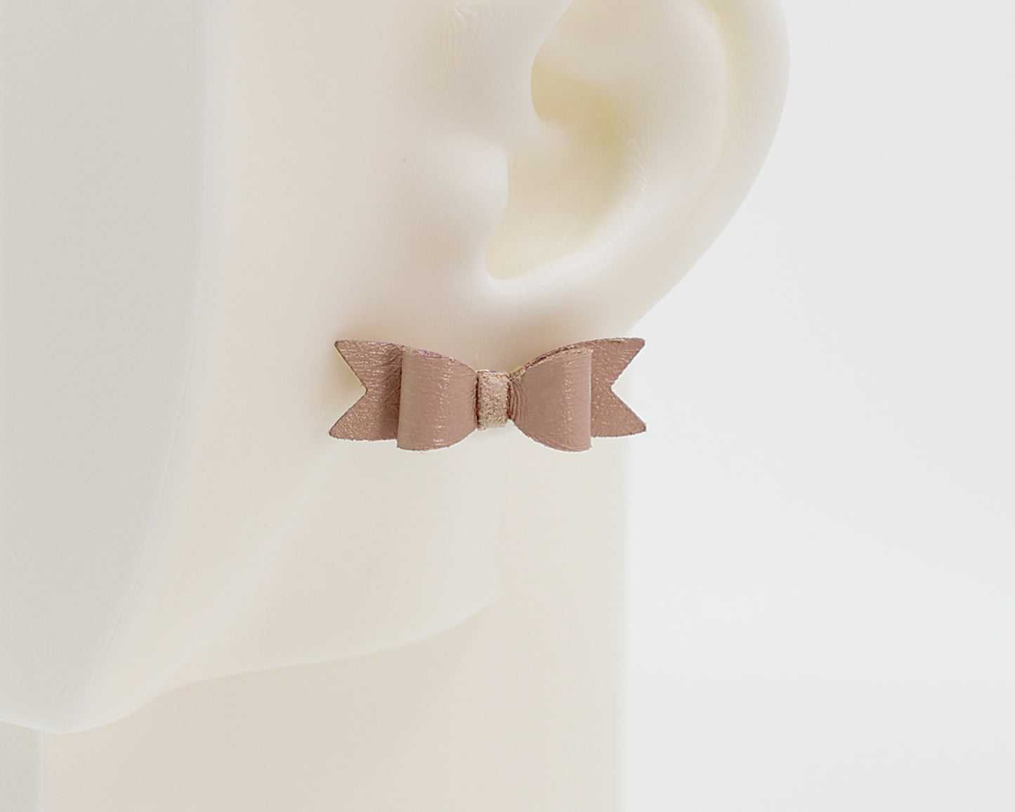 Italian Leather Bow #A004 Earrings