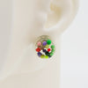 Asymmetrical Resin Earrings #A001