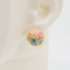 Asymmetrical Resin Earrings #A002