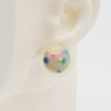 Asymmetrical Resin Earrings #A002