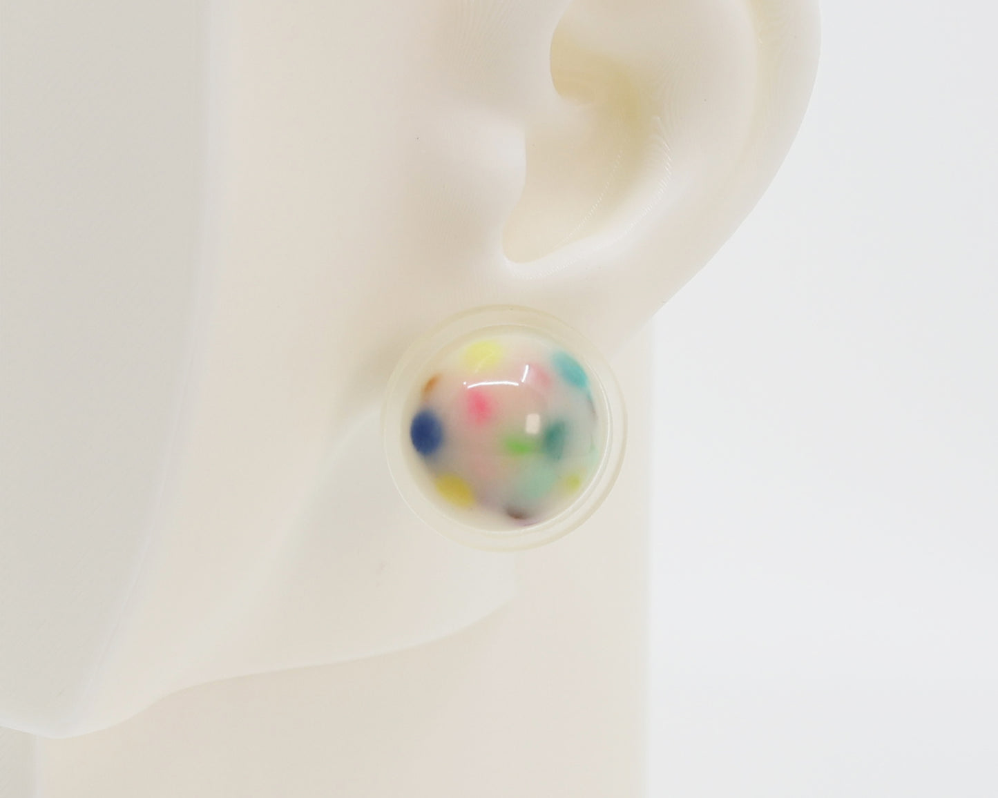 Asymmetrical Resin Earrings #A002