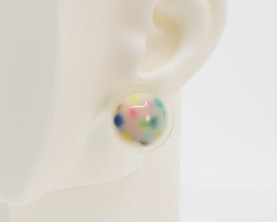 Asymmetrical Resin Earrings #A002