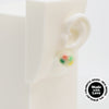 Asymmetrical Resin Earrings #A003
