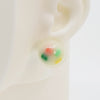 Asymmetrical Resin Earrings #A003