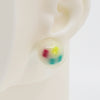 Asymmetrical Resin Earrings #A003