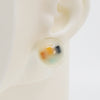 Asymmetrical Resin Earrings #A004