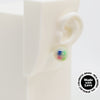 Asymmetrical Resin Earrings #A004