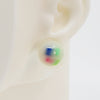 Asymmetrical Resin Earrings #A004