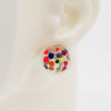 Asymmetrical Resin Earrings #A005