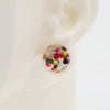 Asymmetrical Resin Earrings #A005
