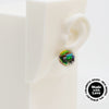 Asymmetrical Resin Earrings #A006
