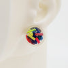 Asymmetrical Resin Earrings #A006