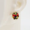 Asymmetrical Resin Earrings #A007