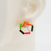 Asymmetrical Resin Earrings #A008