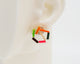 Asymmetrical Resin Earrings #A008