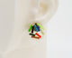 Asymmetrical Resin Earrings #A010