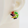 Asymmetrical Resin Earrings #A010