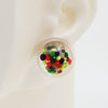 Asymmetrical Resin Earrings #A012