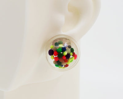 Asymmetrical Resin Earrings #A012