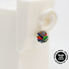 Asymmetrical Resin Earrings #A014