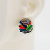 Asymmetrical Resin Earrings #A014