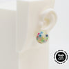 Asymmetrical Resin Earrings #A018