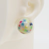 Asymmetrical Resin Earrings #A018
