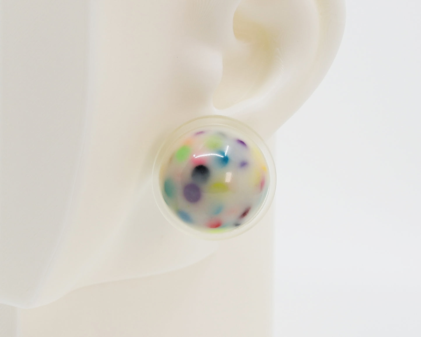 Asymmetrical Resin Earrings #A018