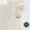 Asymmetrical Resin Earrings #A019