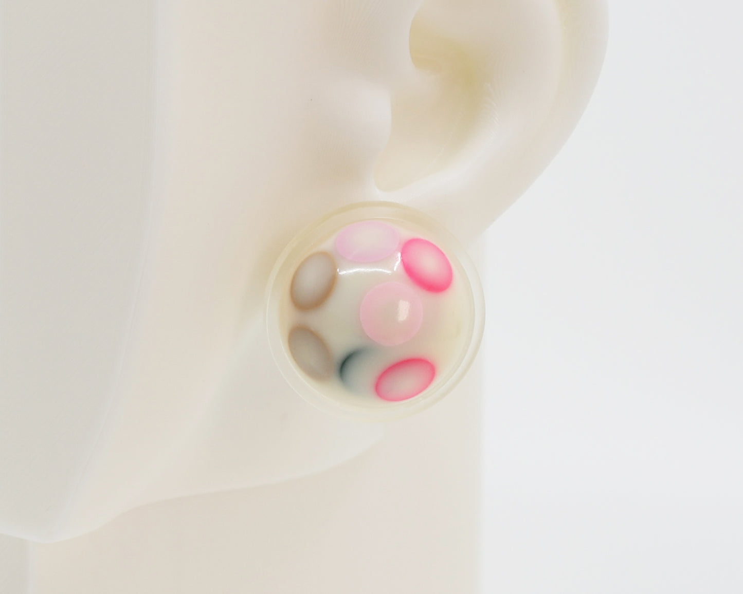Asymmetrical Resin Earrings #A019