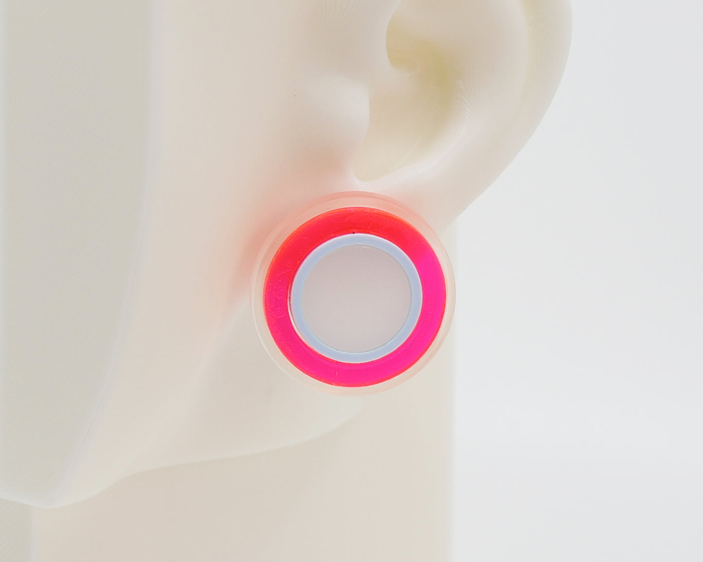 Asymmetrical Concentric Circle #A001 Earrings