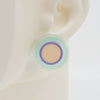 Asymmetrical Concentric Circle #A001 Earrings