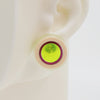 Asymmetrical Concentric Circle #A002 Earrings
