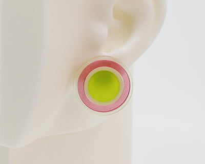 Asymmetrical Concentric Circle #A003 Earrings