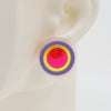 Asymmetrical Concentric Circle #A003 Earrings
