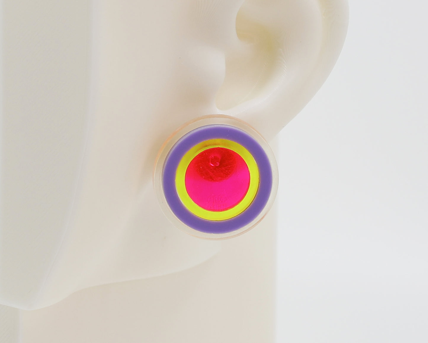 Asymmetrical Concentric Circle #A003 Earrings