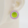 Asymmetrical Concentric Circle #A004 Earrings